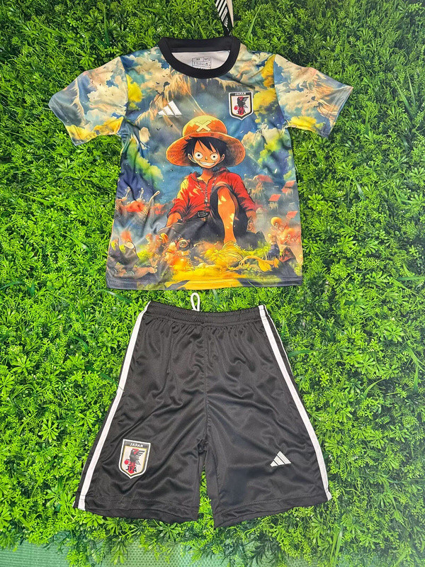 Youth Uniform Kids Kit 2025 Japan COMIC Soccer Jersey Shorts Child Football Set