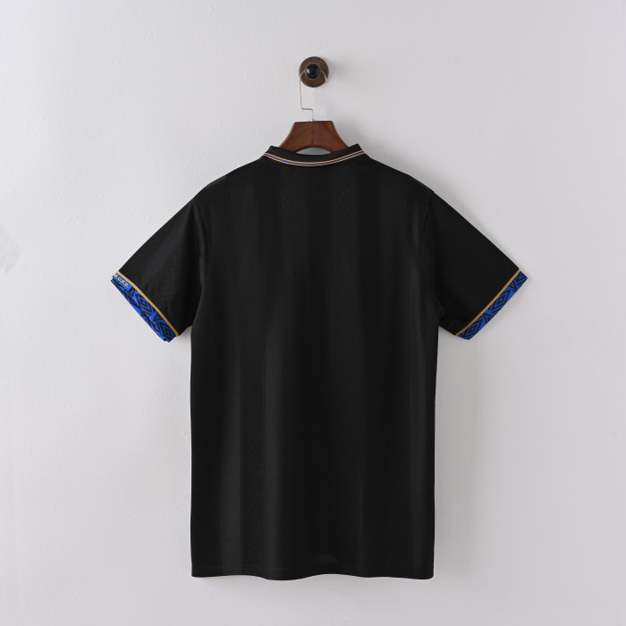 Retro Jersey 1993-1994 Manchester United Away Black Soccer Jersey Vintage Football Shirt