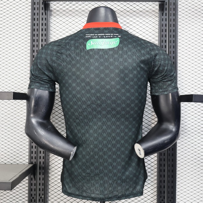 Player Version 2025-2026 Club Deportivo Palestino Away Black Soccer Jersey Football Shirt