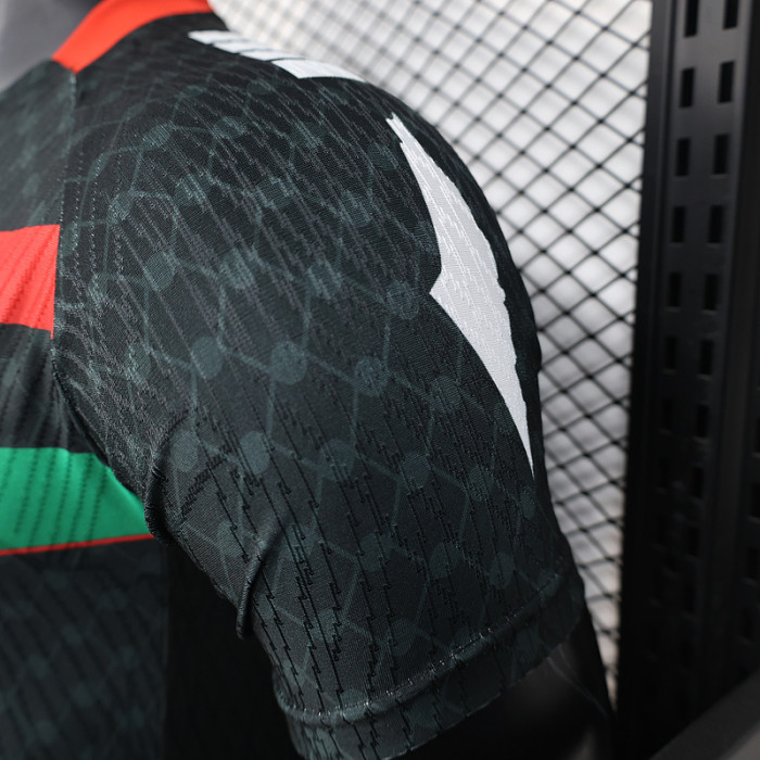 Player Version 2025-2026 Club Deportivo Palestino Away Black Soccer Jersey Football Shirt