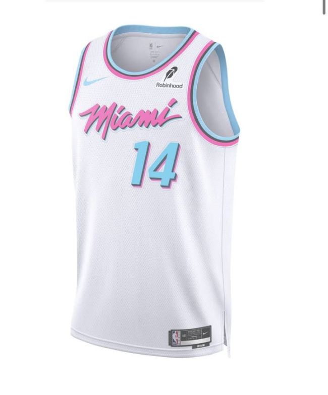 Miami Heat 14 HERRO White NBA Jersey Basketball Shirt