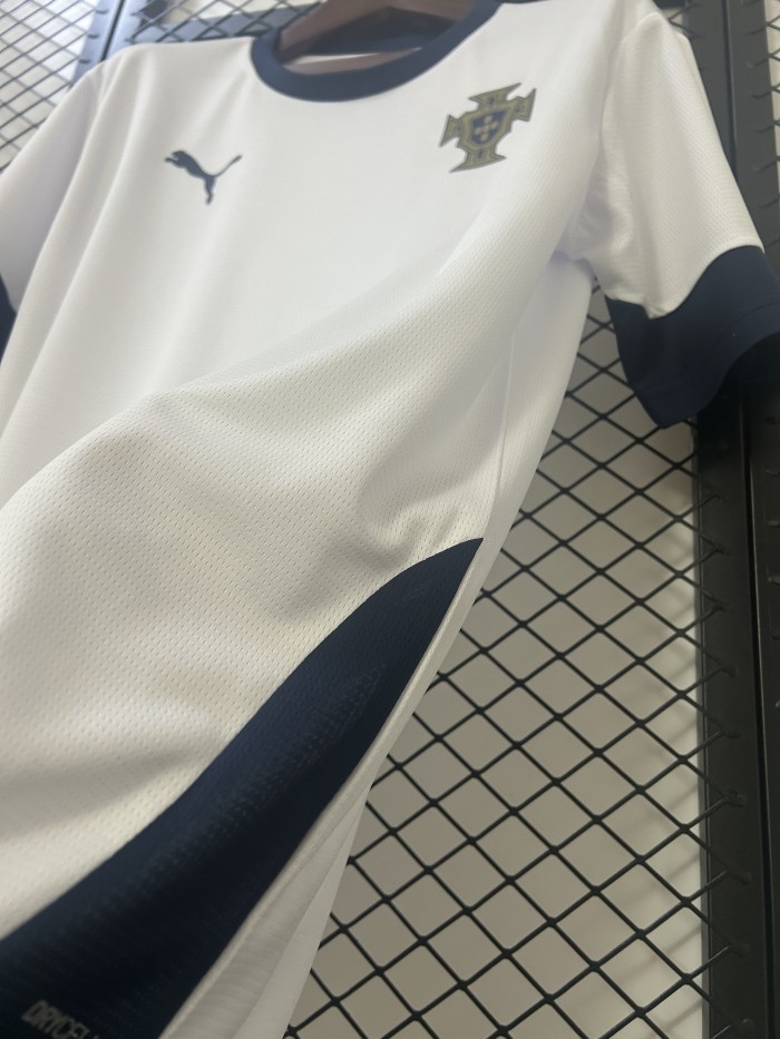 2025 Portugal White Soccer Training Jersey Football Shirt