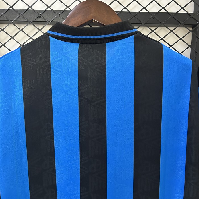Retro Jersey 1993-1994 Inter Milan Home Soccer Jersey Vintage Football Shirt