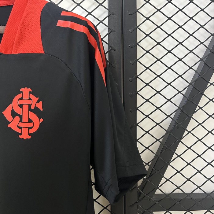 Fans Version 2025-2026 Sport Club Internacional Black Soccer Training Jersey Football Pre-match Shirt