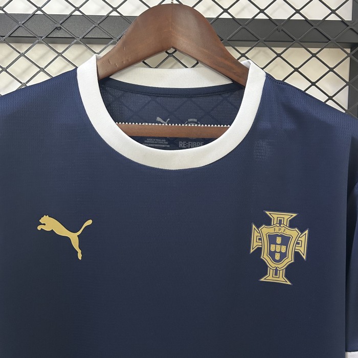 2025 Portugal Dark Blue Soccer Training Jersey Football Shirt
