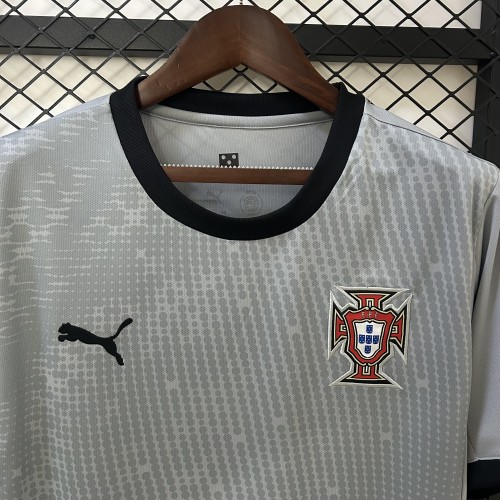Fan Version 2025 Portugal Grey Goalkeeper Soccer Jersey Football Shirt