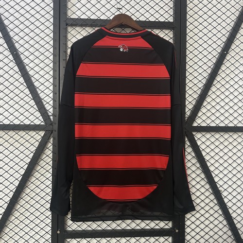 Long Sleeve 2025-2026 Flamengo Home Soccer Jersey Football Shirt
