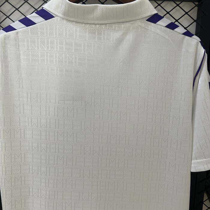 Retro Jersey 1989-1990 Real Madrid Home Soccer Jersey Vintage Real Camisetas de Futbol