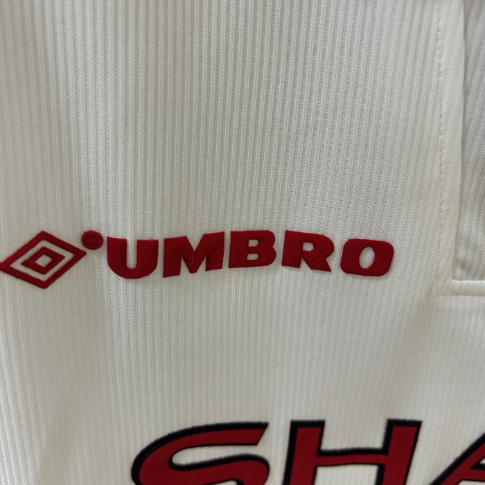 Retro Jersey 1998-1999 Manchester United Commemorative Edition Soccer Jersey White Man Utd Football Shirt