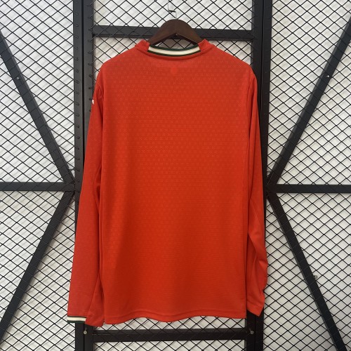 Long Sleeve Fan Version 2025 Portugal Home Soccer Jersey Football Shirt