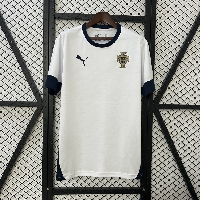 2025 Portugal White Soccer Training Jersey Football Shirt