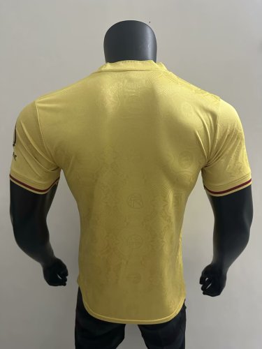 Player Version 2024-2025 Bayern Munich 125th Anniversary Soccer Jersey Bayern Munchen Yellow Football Shirt