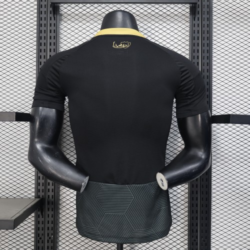 Player Version 2025-2026 Al-Ahli Saudi Third Away Black Soccer Jersey Football Shirt