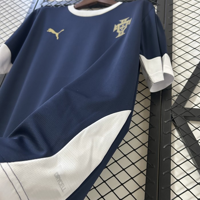 2025 Portugal Dark Blue Soccer Training Jersey Football Shirt