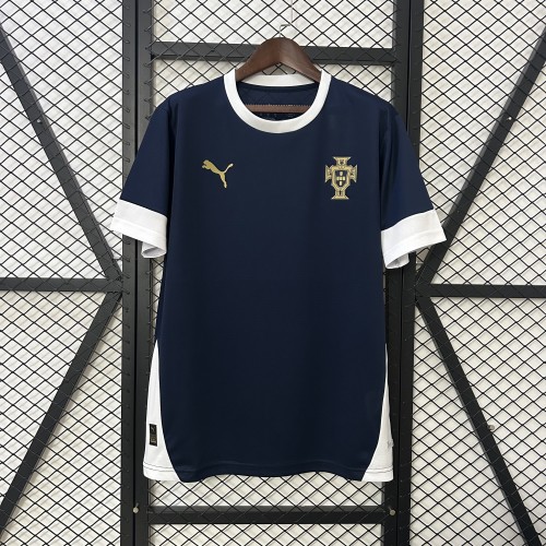 2025 Portugal Dark Blue Soccer Training Jersey Football Shirt