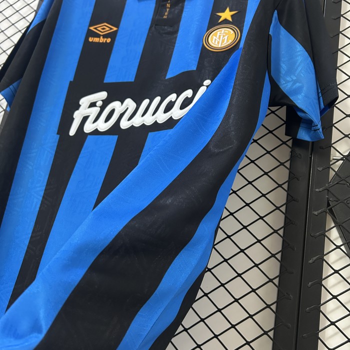 Retro Jersey 1993-1994 Inter Milan Home Soccer Jersey Vintage Football Shirt