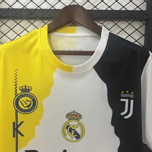 Cristiano Ronaldo 7 Combine Version Real Madrid Juventus Portugal Sporting Lisbon Manchester United Al Nassr Jersey