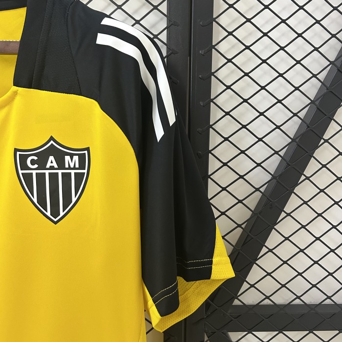 Fan Version 2025-2026 Atletico Mineiro Yellow Soccer Training Jersey Football Pre-match Shirt