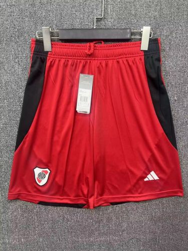 Fan Version 2025-2026 River Plate Third Away Red Soccer Shorts Football Shorts