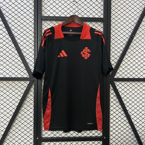 Fans Version 2025-2026 Sport Club Internacional Black Soccer Training Jersey Football Pre-match Shirt