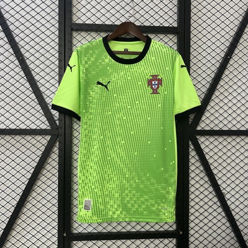 Fan Version Portugal 2025 Green Goalkeeper Soccer Jersey Football Shirt