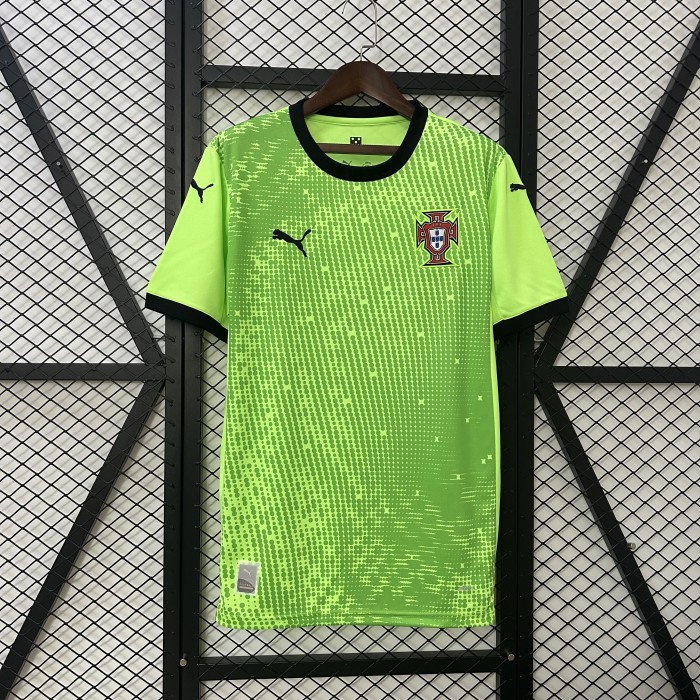 Fan Version Portugal 2025 Green Goalkeeper Soccer Jersey Football Shirt