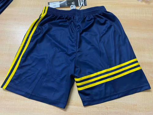 Retro Shorts 1998-1999 Club America Away Blue Soccer Shorts Football Shorts