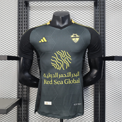Player Version 2025-2026 Al-Ahli Saudi Third Away Black Soccer Jersey Football Shirt