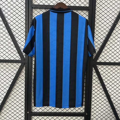 Retro Jersey 1993-1994 Inter Milan Home Soccer Jersey Vintage Football Shirt