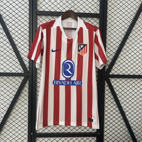 Fan Version 2025-2026 Atletico Madrid Home Soccer Jersey Football Shirt