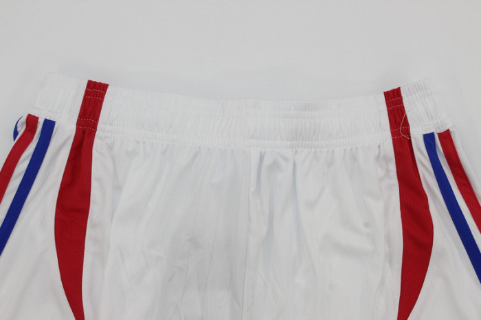Retro Shorts 2006 France Away White Soccer Shorts Football Shorts