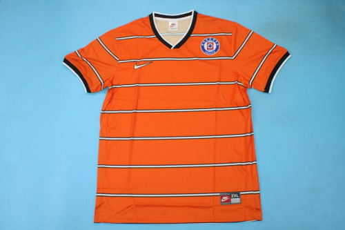 Retro Jersey 1997 Cruz Azul Orange Goalkeeper Soccer Jersey Vintage Football Shirt