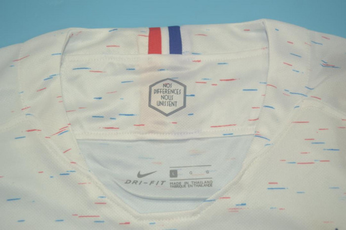 Retro Jersey 2018 France Away White Soccer Jersey Vintage Football Shirt