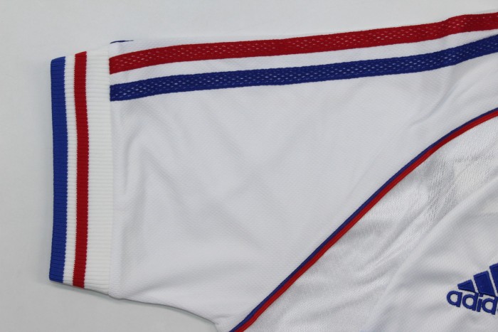 Retro Jersey 1998 France Away White Soccer Jersey Vintage Football Shirt