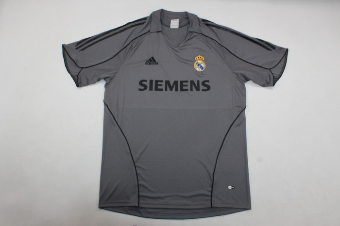 Retro Jersey 2005-2006 Real Madrid ZIDANE 5 Third Away Grey Soccer Jersey Vintage Football Shirt