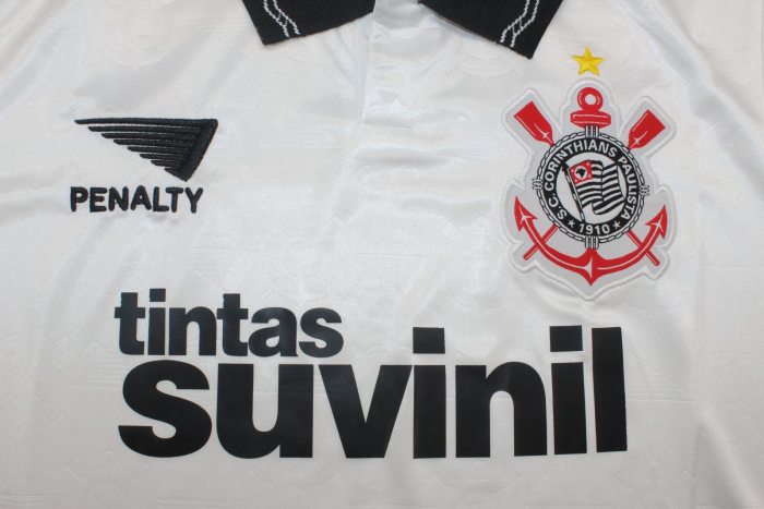 Retro Shirt 1995 Corinthians 7 Home Soccer Jersey Vintage Football Shirt