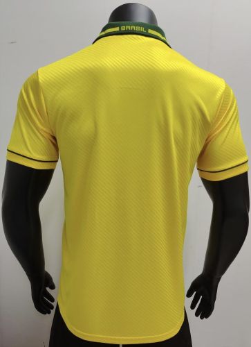 Retro Jersey 1995-1997 Brazil Home Soccer Jersey Vintage Brasil Camisetas de Futbol