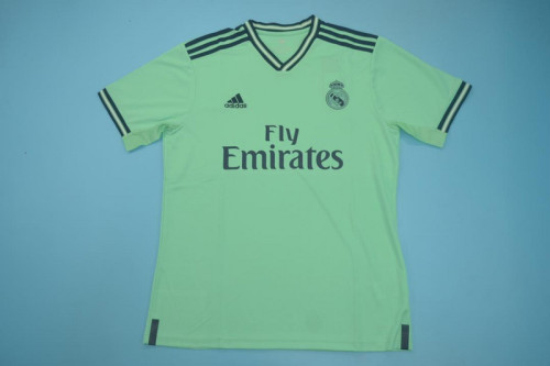 Retro Jersey 2019-2020 Real Madrid Third Away Green Soccer Jersey Vintage Real Football Shirt