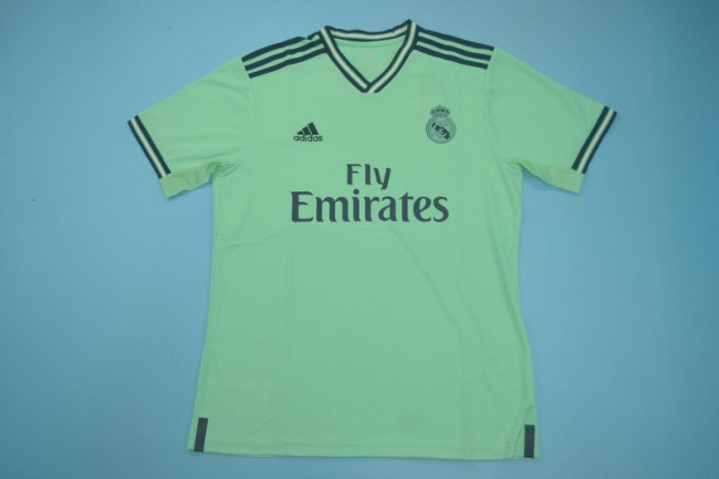 Retro Jersey 2019-2020 Real Madrid Third Away Green Soccer Jersey Vintage Real Football Shirt