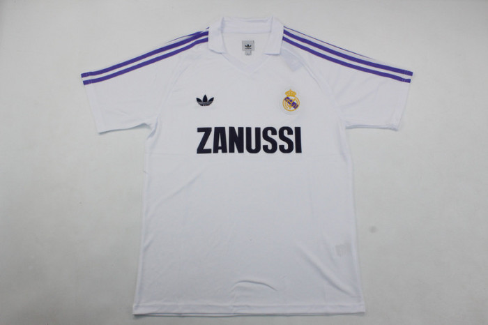 Retro Jersey 1984-1985 Real Madrid 7 Home Soccer Jersey Vintage Football Shirt