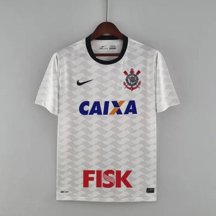 with FISK Retro Jersey 2012 Corinthians GUERRERO 9 Home Soccer Jersey Vintage Football Shirt