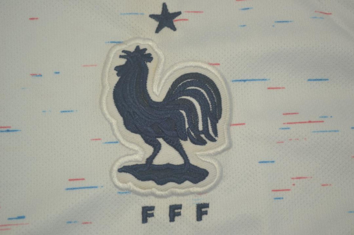Retro Jersey 2018 France Away White Soccer Jersey Vintage Football Shirt