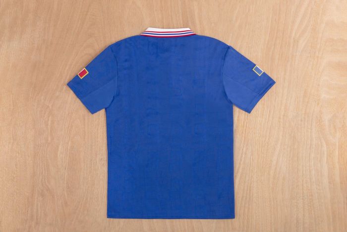 Retro Jersey France 1996 Home Blue Soccer Jersey Vintage Football Shirt