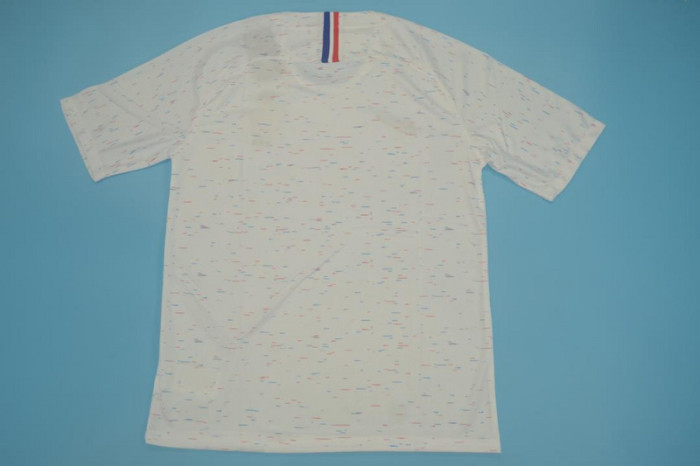 Retro Jersey 2018 France Away White Soccer Jersey Vintage Football Shirt