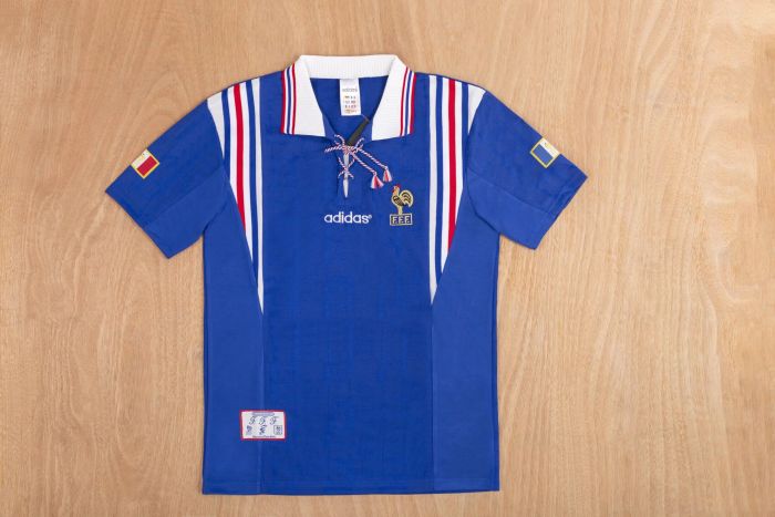 Retro Jersey France 1996 Home Blue Soccer Jersey Vintage Football Shirt