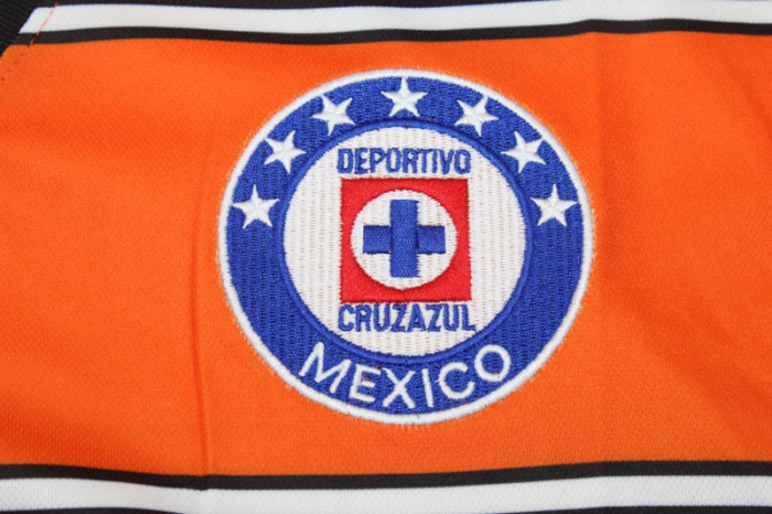 Retro Jersey 1997 Cruz Azul Orange Goalkeeper Soccer Jersey Vintage Football Shirt