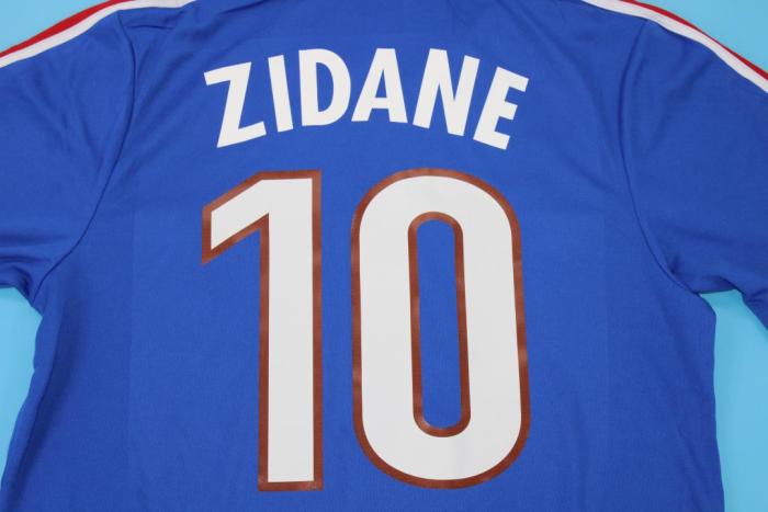 Retro Jersey 2000 France ZIDANE 10 Home Soccer Jersey Vintage Football Shirt