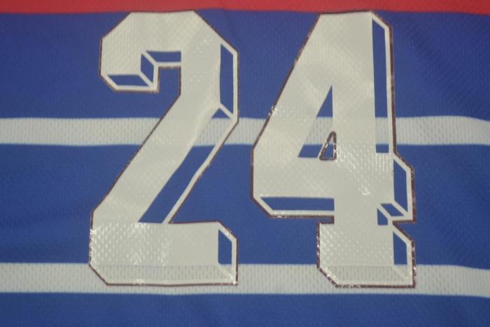 with Front Lettering Retro Jersey 1998 France MAKELELE 24 Home Soccer Jersey Vintage Football Shirt