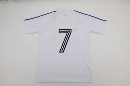 Retro Jersey 1984-1985 Real Madrid 7 Home Soccer Jersey Vintage Football Shirt