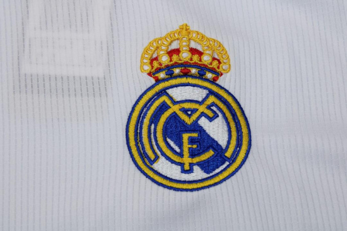 with Front Lettering+Supercopa Patch Retro Jersey 2019-2020 Real Madrid Home White Soccer Jersey